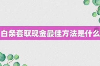 白条变现