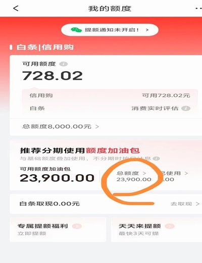 白条额度加油包怎么取现