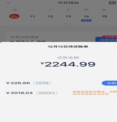 携程还款成功截图