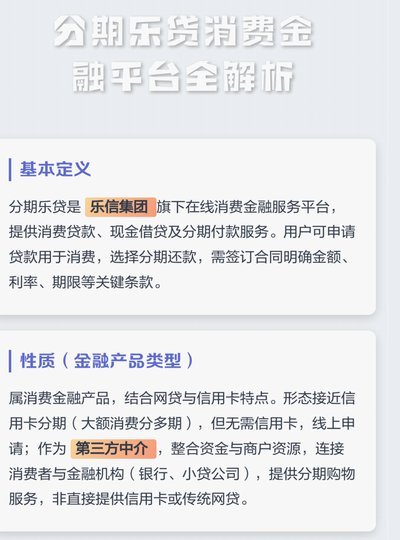 分期乐是正规的贷款平台吗